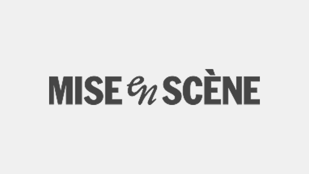 Mise en Scène black and white text logo on white background
